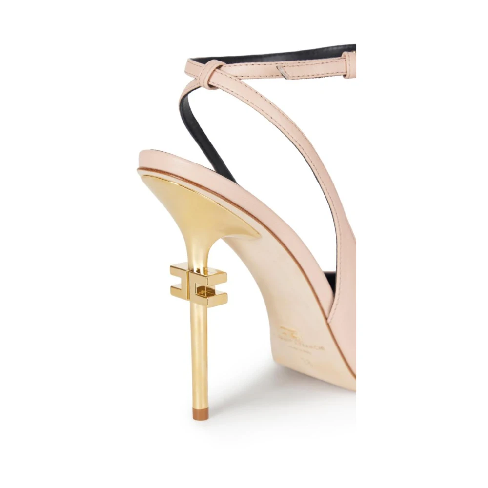 Elisabetta Franchi Dame Sko Beige 39 EU, - side b