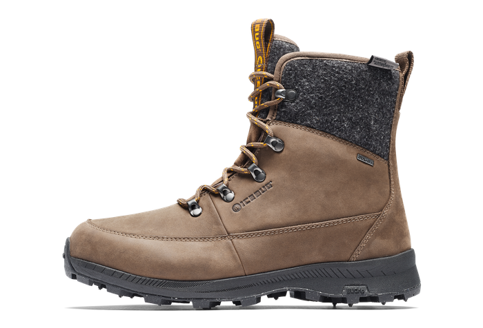 Icebug Adak ReWool Women's BUGrip - Coffee/Grey - side a
