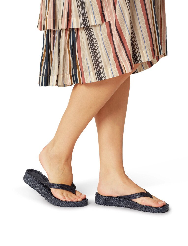 Ilse Jacobsen Flip Flops On Platform Sole   Blue   38 - main photo