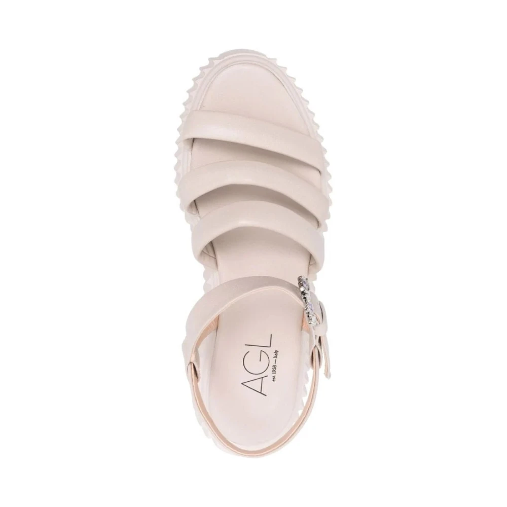AGL Dame Sko Beige 40 EU, - side b