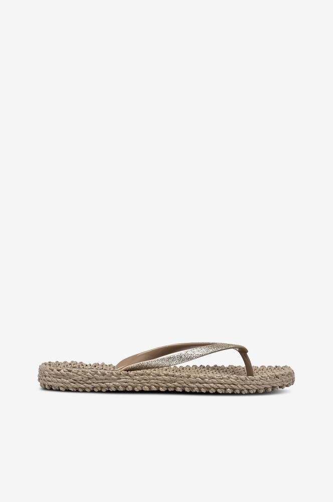 Ilse Jacobsen Flip Flop Glitter Beige - main photo