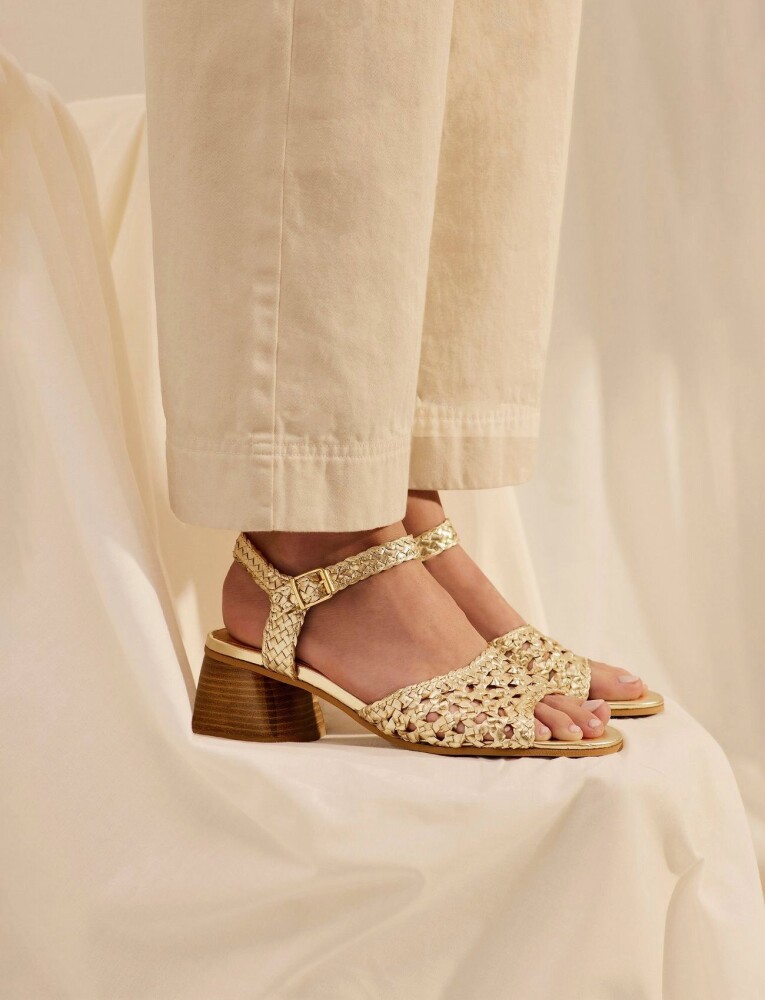 ANGULUS Sandals   Block Heels   Gold   39.5 - main photo