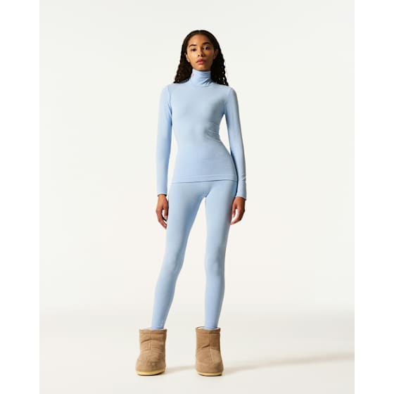 Perfect Moment Seamless Thermal Top Dame Bluebird Blue XS - side a