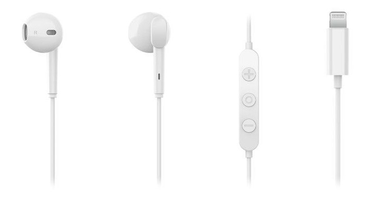 Linocell Lightning-hodetelefoner Hvit