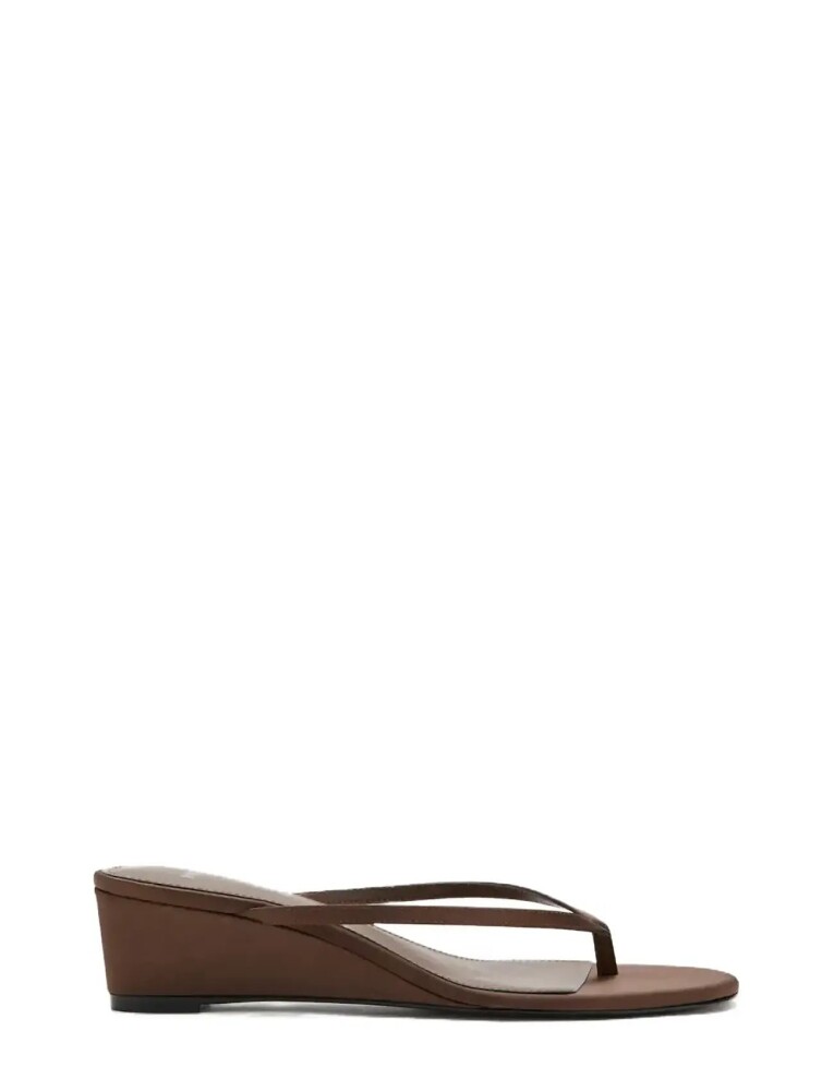 Mango Wedge Strips Sandals Brown 38 - main photo