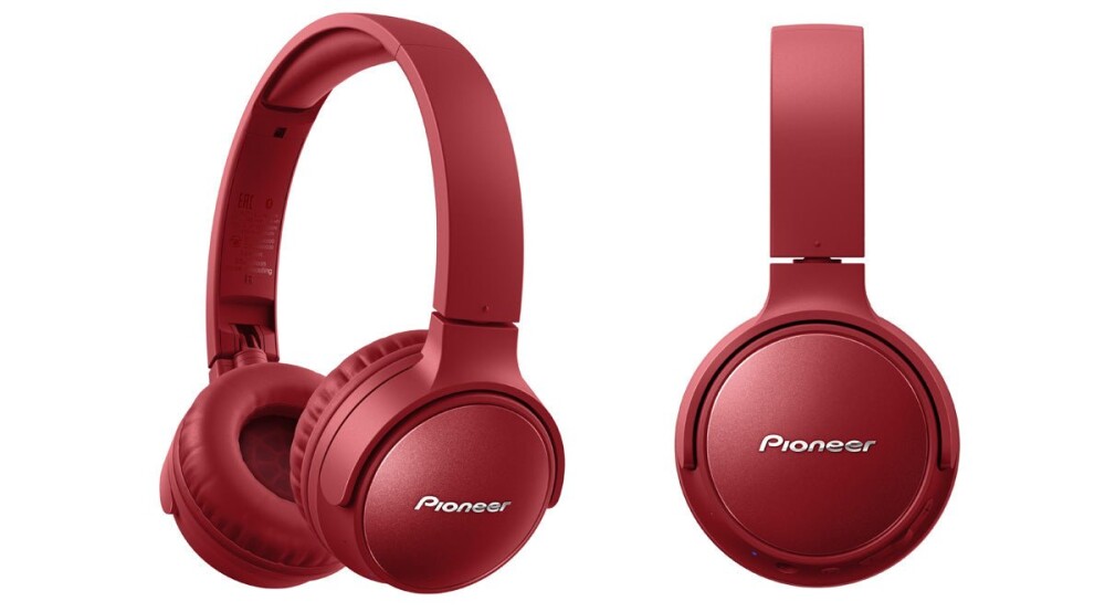 Pioneer SE S6BN Støydempende Bluetooth Hodetelefoner Rød
