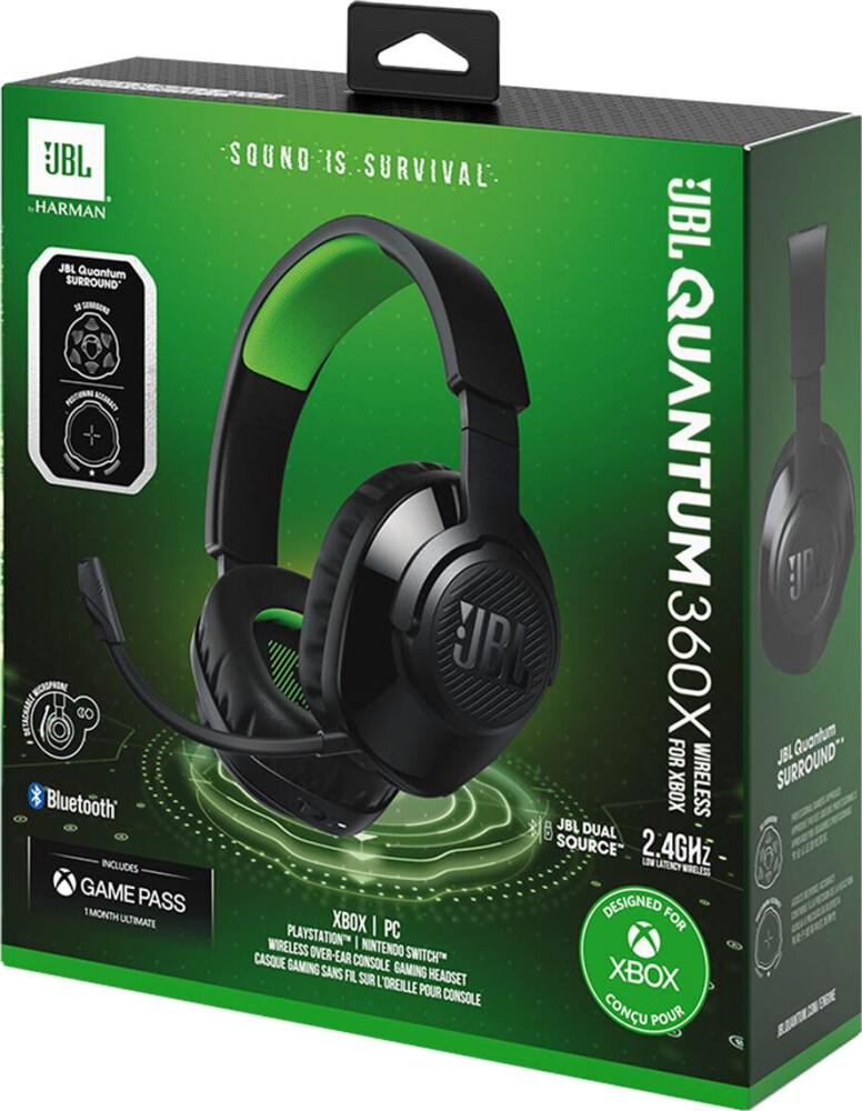 JBL Quantum 360X Sort/Grønn