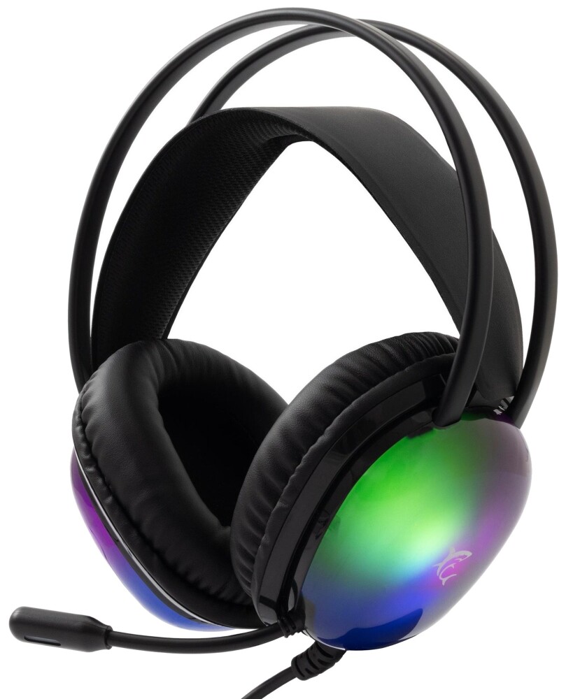 White Shark Peacock Gaming Headset Svart