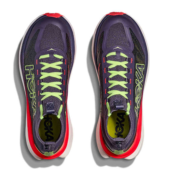 Hoka Tecton X 3 Dame Sknn/Squid Ink/Neon Flame 40 2/3 - side b