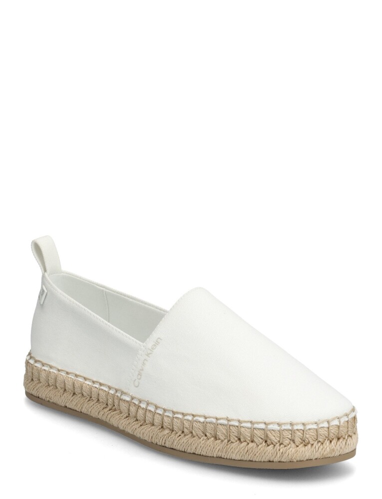 Calvin Klein Oblique Espadrille Canvas   White   41 - main photo