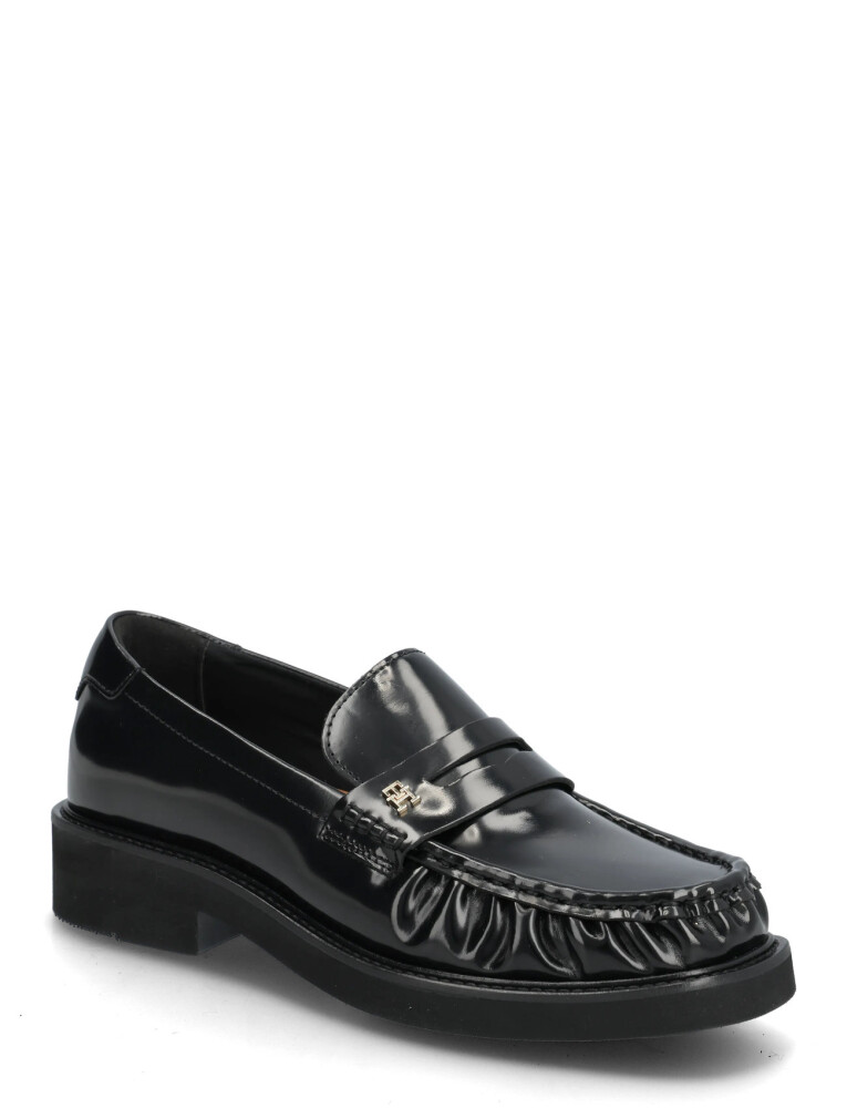 Tommy Hilfiger Th Square Toe Abrasivato Loafer - Black - 37 - main photo