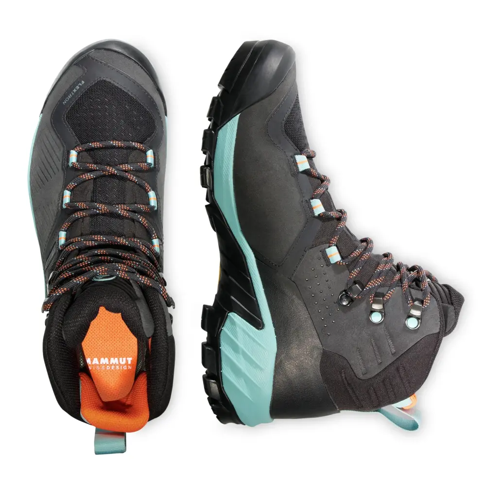 Mammut Women's Sapuen High GORE-TEX 40 2/3, Black/Dark Frosty - side a