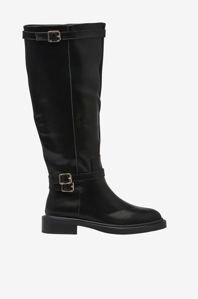 Bianco Støvler biaPaloma Knee High Boot Smooth Leather Svart - main photo