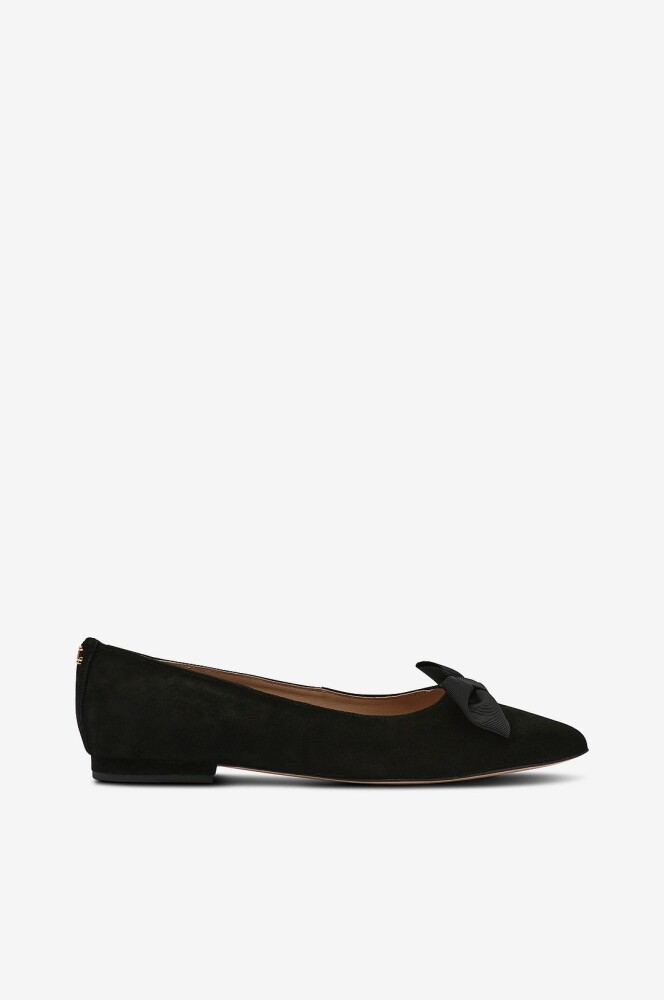 Lauren Ralph Lauren - Ballerinasko Londyn Bow-Flats-Ballet - Svart - main photo