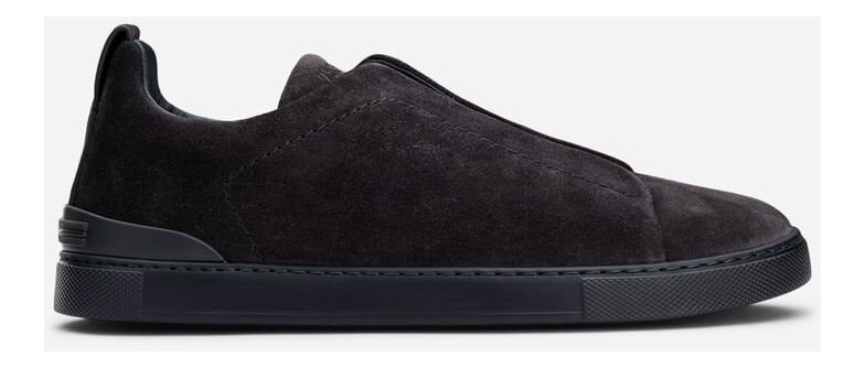 Zegna Triple Stitch Dark Blue Suede - main photo