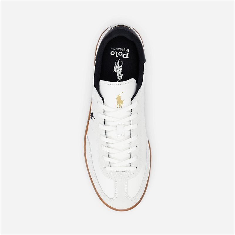 Bedford Court Leather Sneaker White/Black - side b