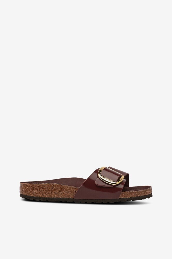 Birkenstock Sandaler Madrid BB NL High Shine Chocolate Hex Brun - main photo