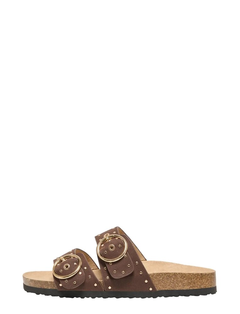 ONLY Onlmaxi 15 Pu Studs Buckle Sandal   Brown   37 - main photo