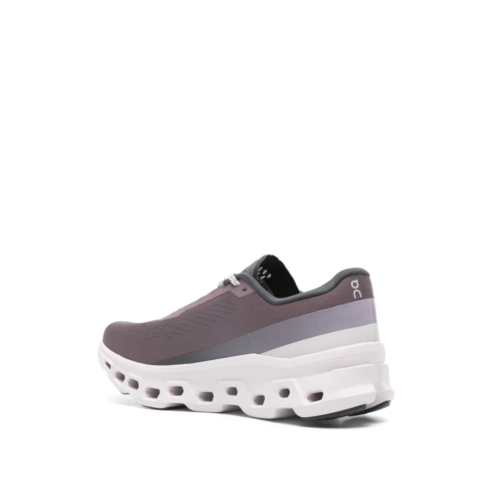 On Cloudmonster 1   Burgundy   39 - side a
