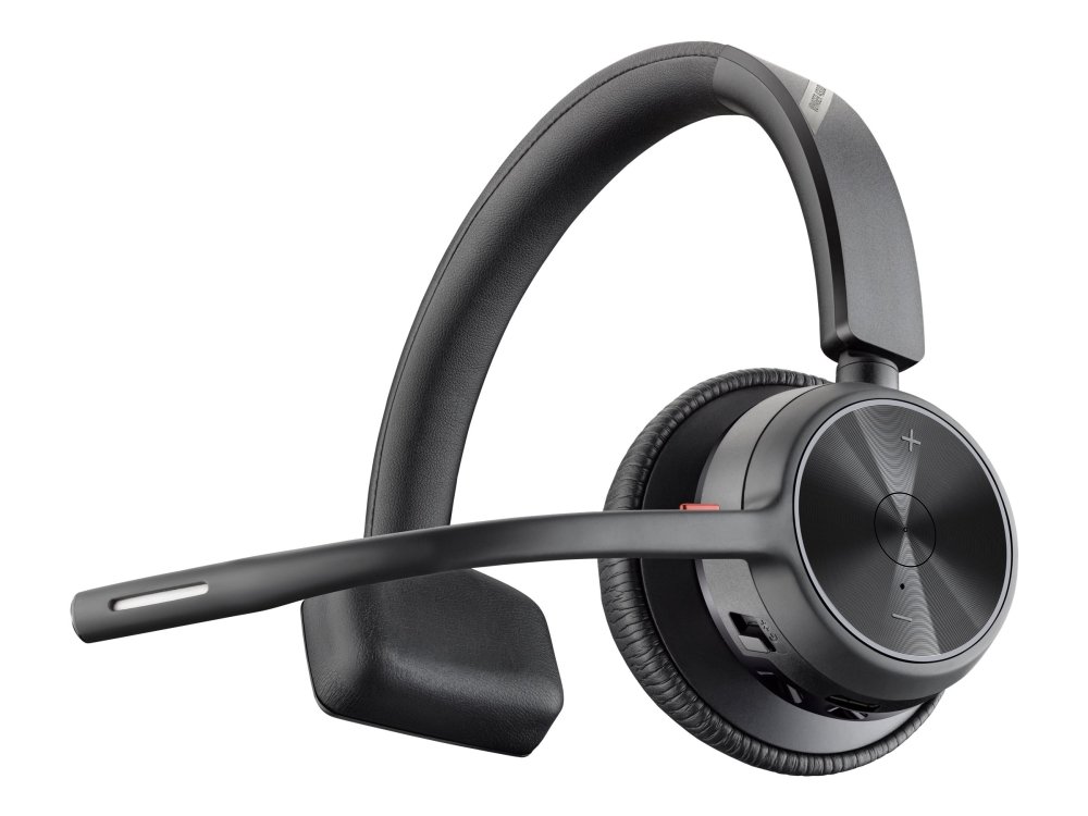 Poly Voyager 4310 - Voyager 4300 Uc Series - Hodesett - On-Ear - Bluetooth - Trådløs, Kablet - Usb-C - Svart - Zoom Certified, Certified For Microsoft Teams