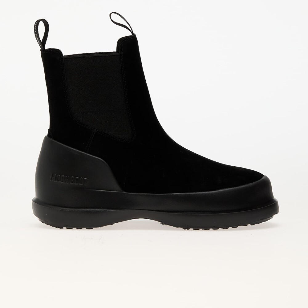 Moon Boot Women's Luna Chelsea Suede Black 39, Black - side b