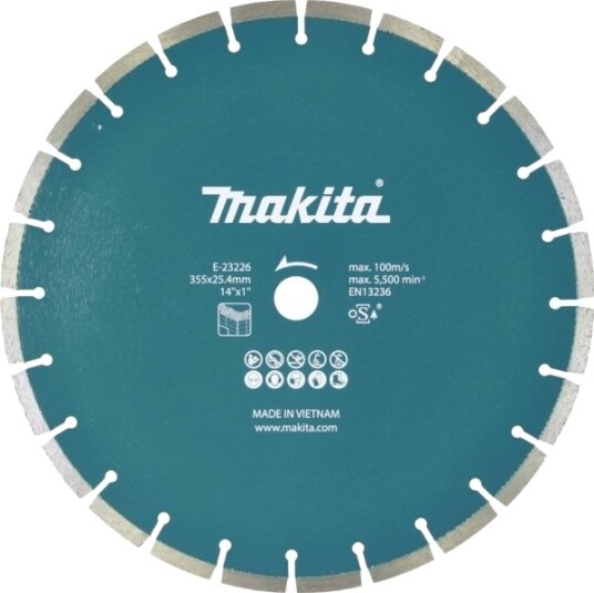 Makita E-23226 Diamantkappskive Ø355 Mm Bore Ø25,4 1 Stk
