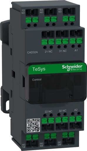 Schneider Electric Kontrollrelé Deca 3NO 2NC 3P 230V AC Snap-in, CAD32AP7