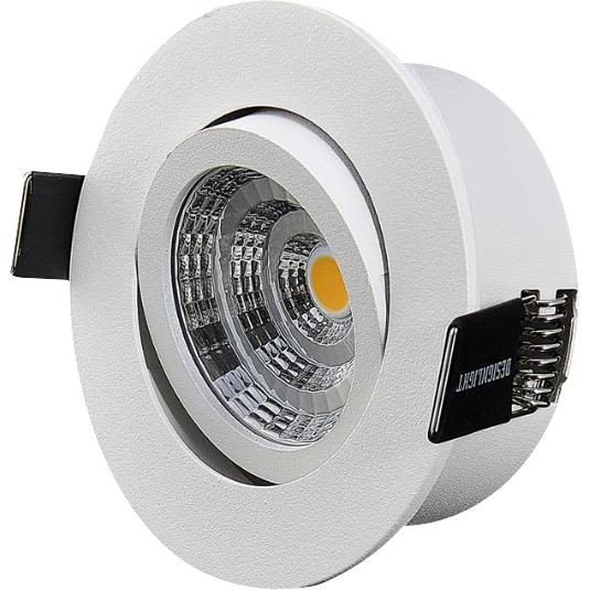 Designlight Q-1MW Downlight med driver 3000 K tilt Belysning
