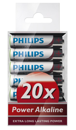 Philips Power Alkaline AAA Batterier 20PK - Universale Batterier Philips Power Alkaline AAA Batterier 20PK - Universale Batterier