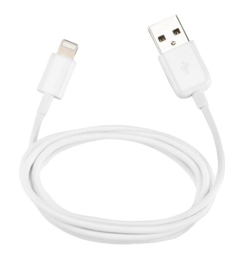 Linocell Lightning-kabel Hvit 1 m
