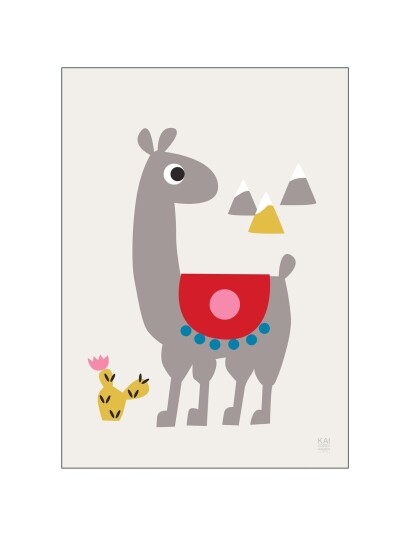 Poster & Frame Alpakka Multi Patterned 50x70cm