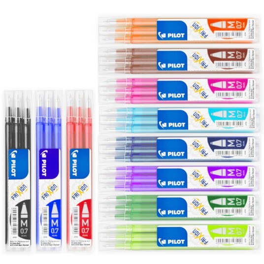 Pilot Patron/Refill FriXion 0.7 3-pakke Light Blue