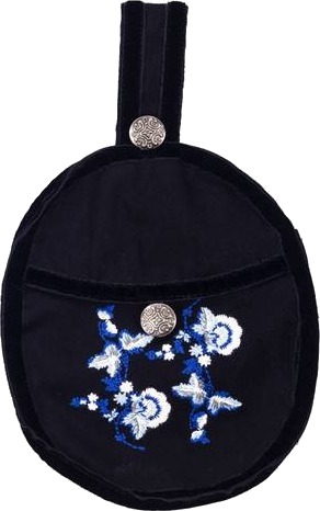 Salto Bunadsveske Til Barn Sort Med Broderier Salto Bunadsveske Til Barn Sort Med Broderier