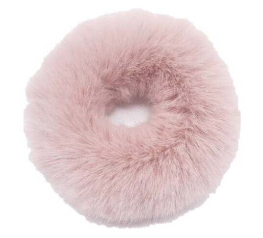 Beauty Mall Fluffy Hair Tie Light Pink