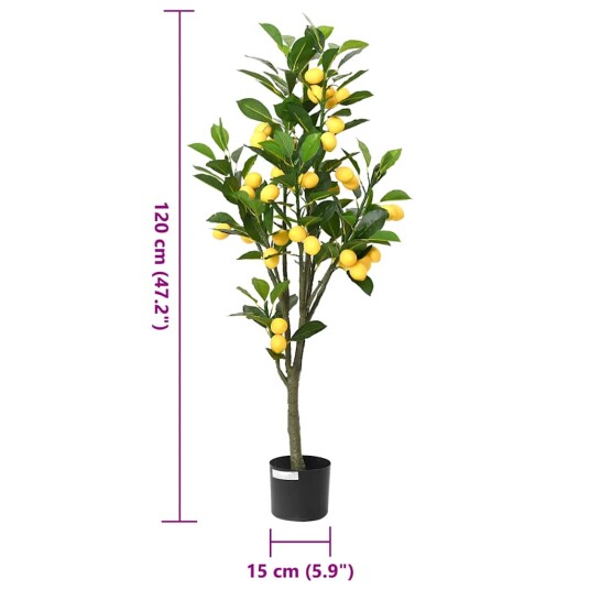 kunstig sitrontre 136 blader 120 cm grønn kunstig sitrontre 136 blader 120 cm grønn