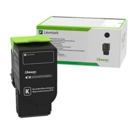 Lexmark CS421 BK Toner - 78C2XKE Original - Svart 8500 sider Lexmark CS421 BK Toner - 78C2XKE Original - Svart 8500 sider