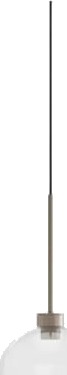 Karman Opium 1 Taklampe Ø20 Transparent/ Halvblank Aluminium