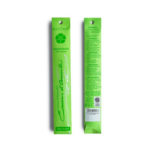 Maroma røkelse lemongrass 10 pinner Maroma røkelse lemongrass 10 pinner