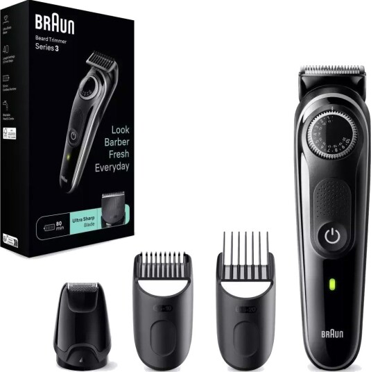 Braun BT3440 Series 3 Skjeggtrimmer 80 minutters brukstid, 40 lengdeinnstillinger
