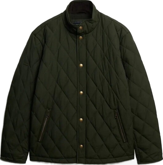 Superdry Quilted Estate Country Jacket - SURPLUS GOODS OLIVE GREEN - XXL