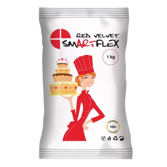 Smartflex Rød Fondant Velvet 1kg Smartflex Rød Fondant Velvet 1kg
