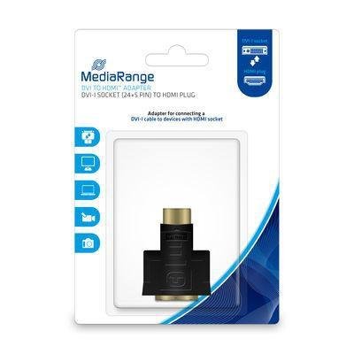 MediaRange MRCS171 Kabelschnittstellen-/Gender-Adapter HDMI DVI-I Schwarz (MRCS171)