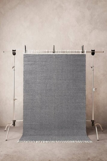 Jotex LONE bomullsteppe 160x230 cm Mørk grå 1584292-02-39