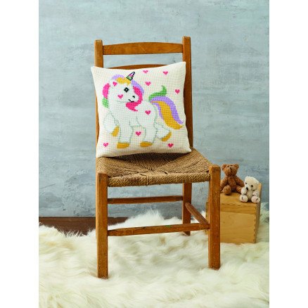 Permin Broderisett Unicorn 30x30cm
