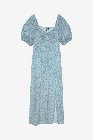 Vero Moda Maxikjole vmJosie 2/4 Tie Blå