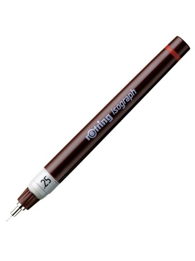 Rotring rOtring Isograph Technical Drawing Pen .25 mm Refillable Fineliner Pen
