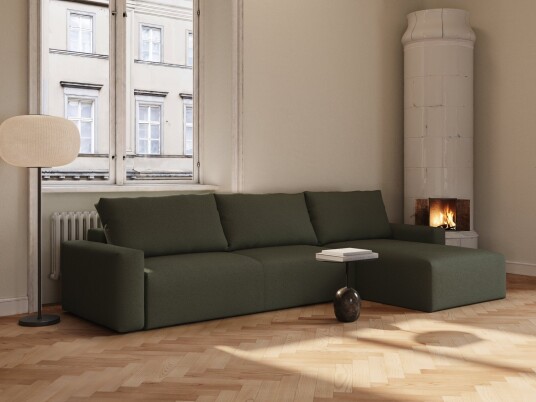 Nordic Dream Maru 140x342 cm Bouclé grøn 535