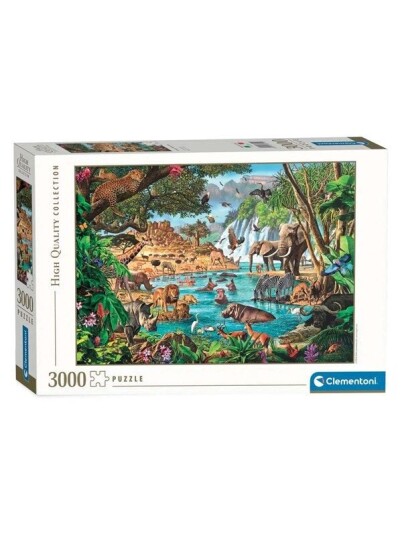 Clementoni Jigsaw Puzzle African Waterhole 3000st Gulv