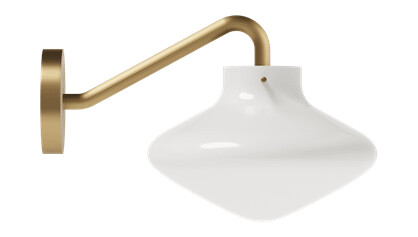 LYFA REPOSE 175 Vegglampe Messing/ Opal