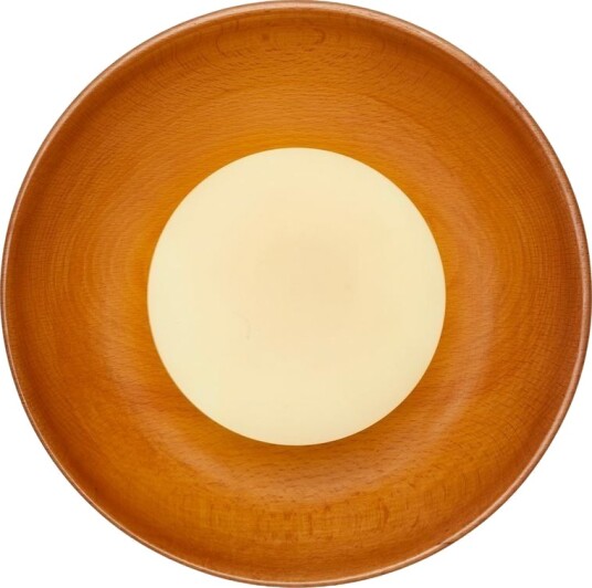 Beylin vegglampe 24 cm rund - Eik Hvit